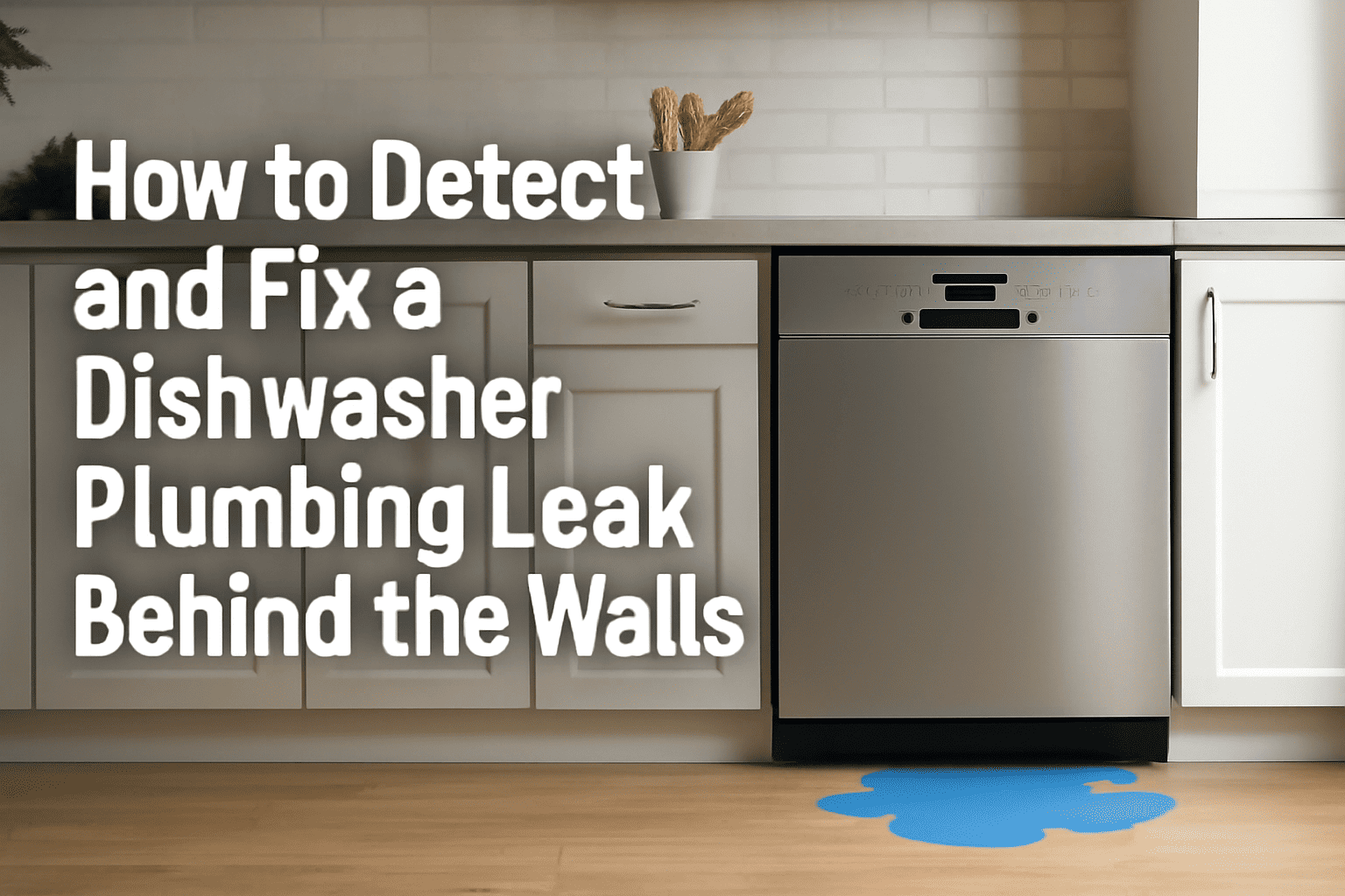 How to Detect and Fix a Dishwasher Plumbing Leak Behind the Walls