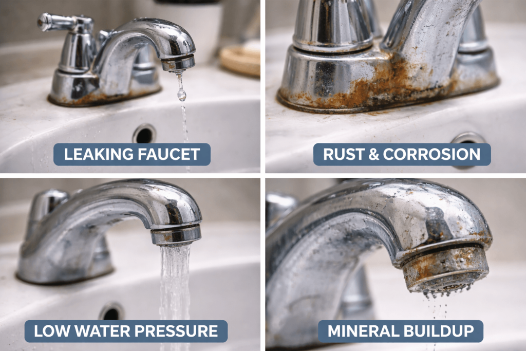 Common bathroom faucet problems comparison