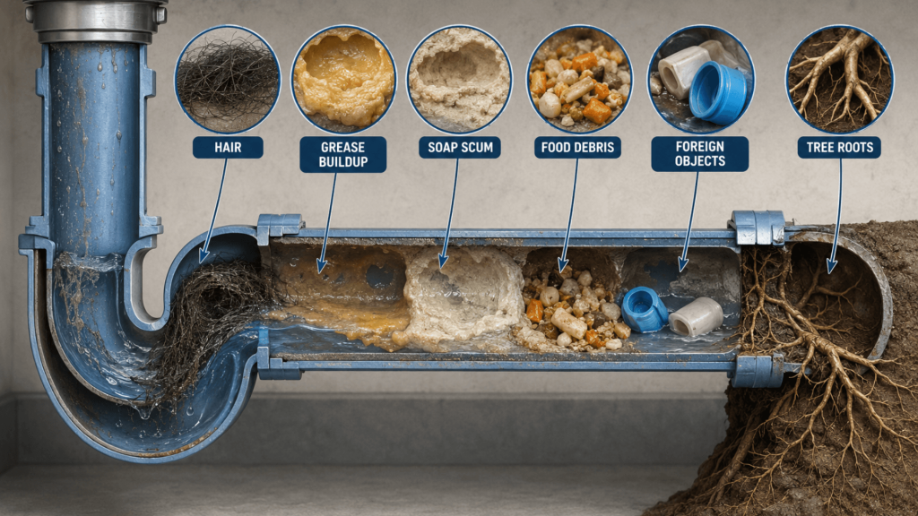 Causes of Severely Blocked Drain