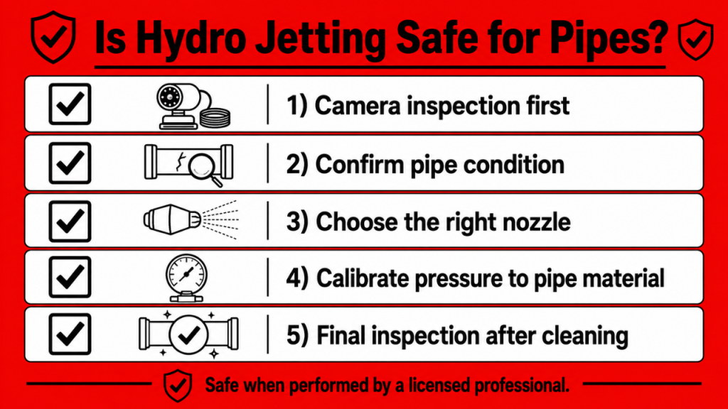 Is Hydro Jetting Safe for Pipes?